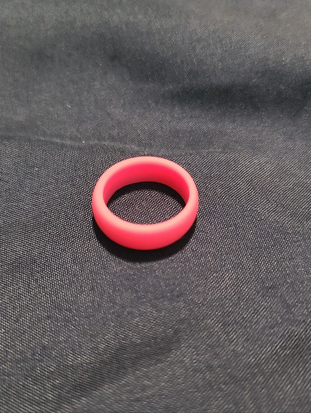 Pink Silicone Ring sz 5.5